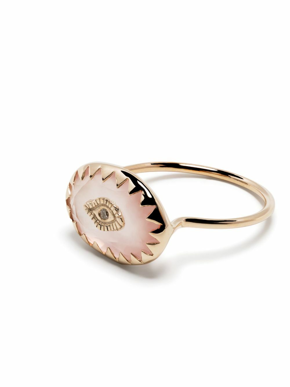 Pascale Monvoisin 9K Yellow Gold Souad Quartz And Diamond Ring