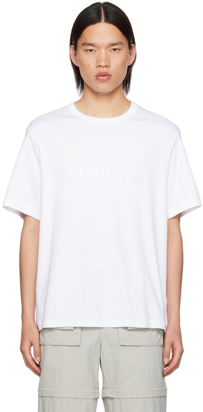 Photo: Helmut Lang White Embroidered T-Shirt