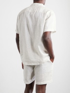 Derek Rose - Milan 31 Floral-Print Linen Pyjama Set - Neutrals
