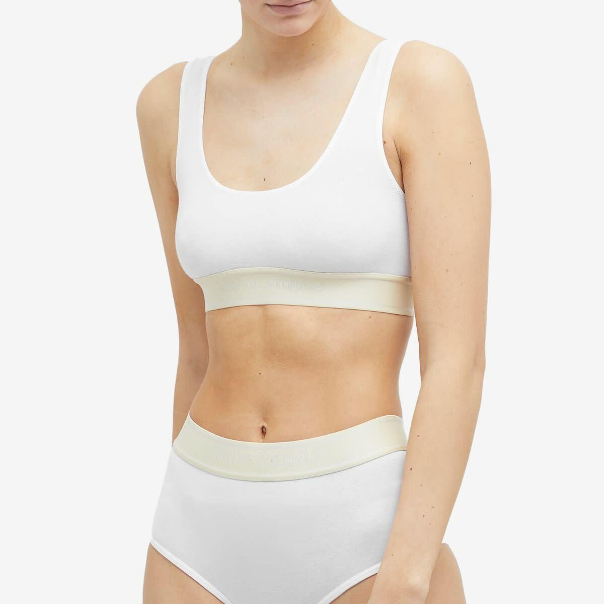 Palm Angels Women's Logo Tape Bra in White