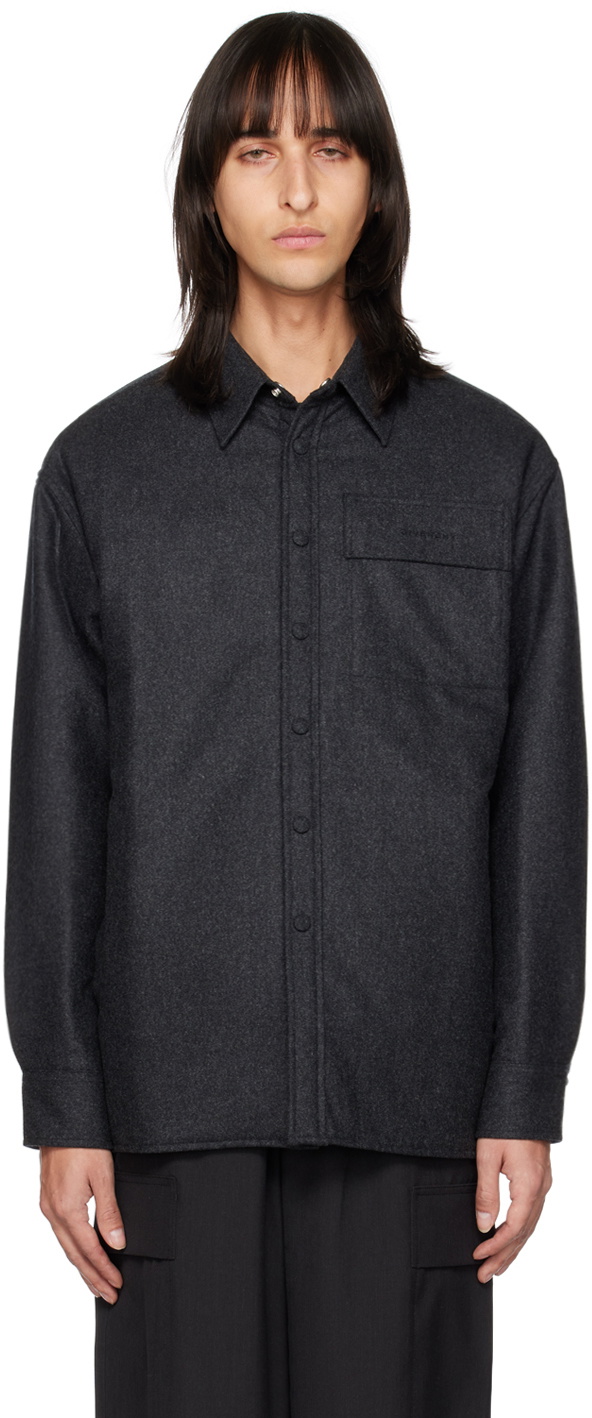 Givenchy Gray Embroidered Shirt Givenchy