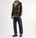 Beams Plus - CPO Reversible Checked Cotton-Blend Twill and Flannel Hooded Jacket - Green