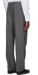 Jil Sander Gray Wool Pinstripe Trousers