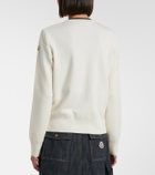 Moncler Tricot down-paneled virgin wool cardigan