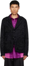 Edward Cuming Black Floral Blazer