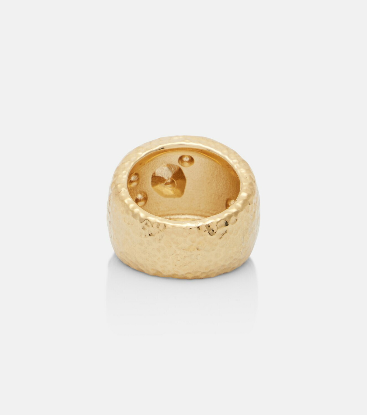Oscar de la Renta Scramble embellished gold-plated ring