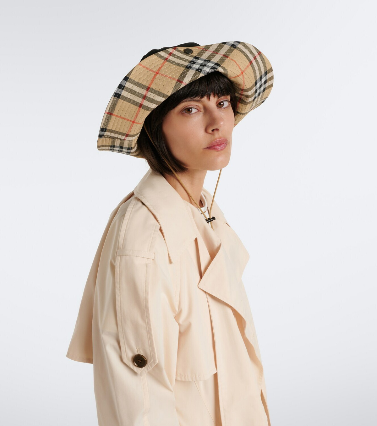 Burberry Burberry Check cotton sun hat