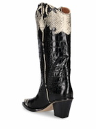 PARIS TEXAS - 60mm Ricky Croco & Python Print Boots
