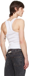 Y/Project White Invisible Strap Tank Top