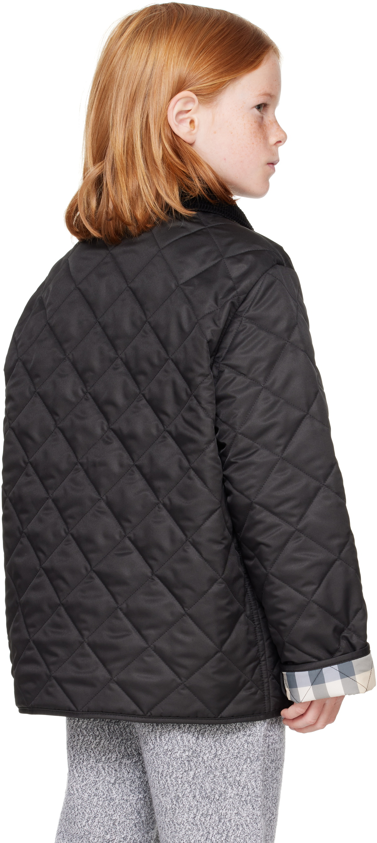 Burberry Kids Black Quilted Jacket
