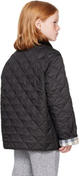 Burberry Kids Black Quilted Jacket
