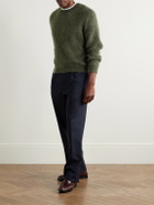 Stòffa - Straight-Leg Pleated Wool Trousers - Blue