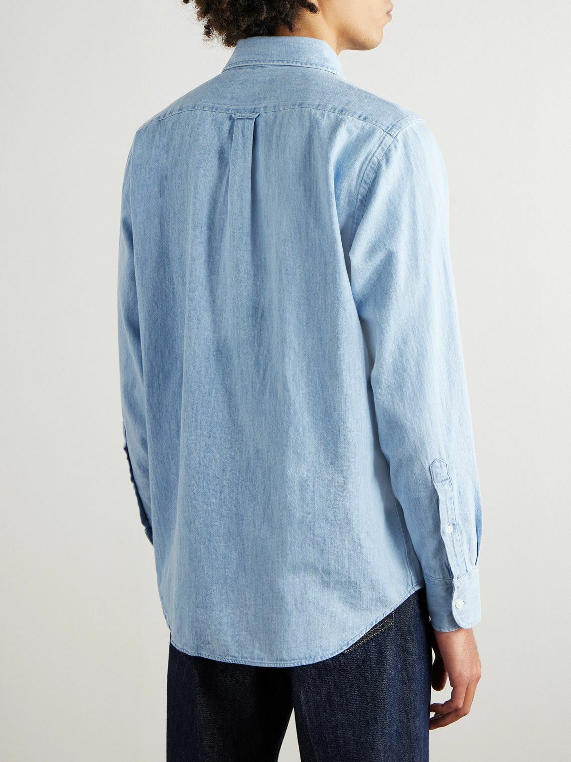 Drake's - Denim Shirt - Blue