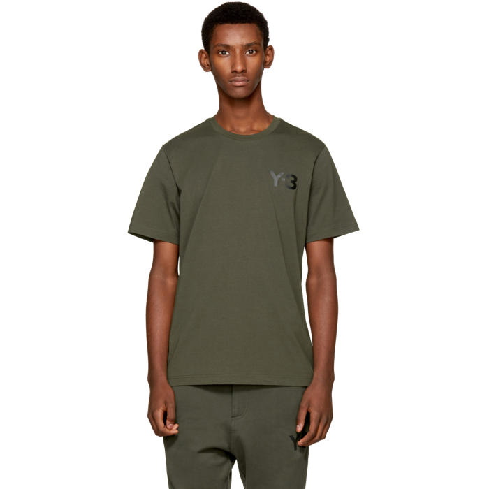 Photo: Y-3 Green Classic Logo T-Shirt