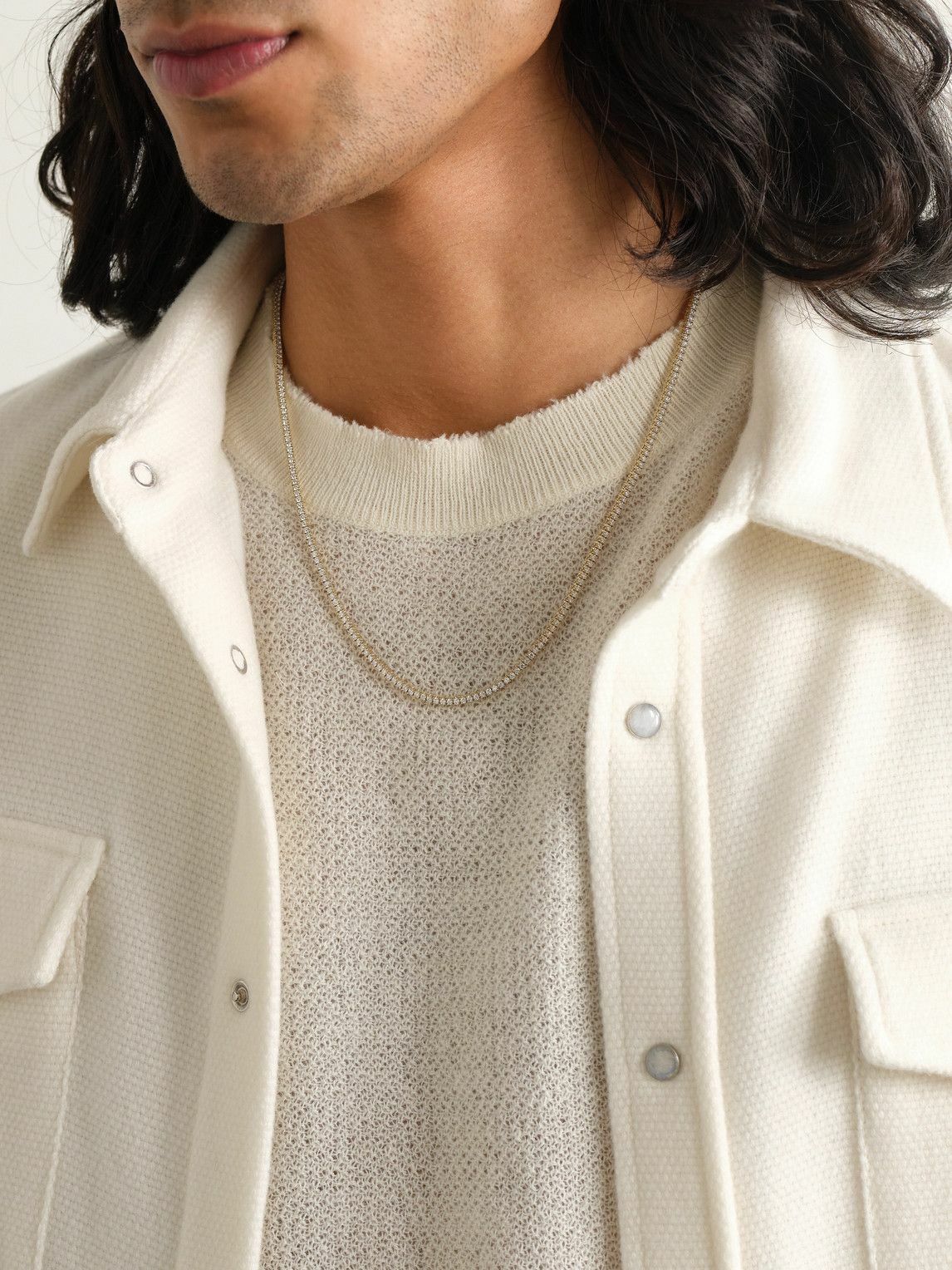 Sydney Evan - 14-Karat Gold Diamond Tennis Necklace