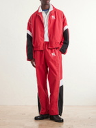 NAHMIAS - Logo-Embroidered Striped Nylon Jacket - Red