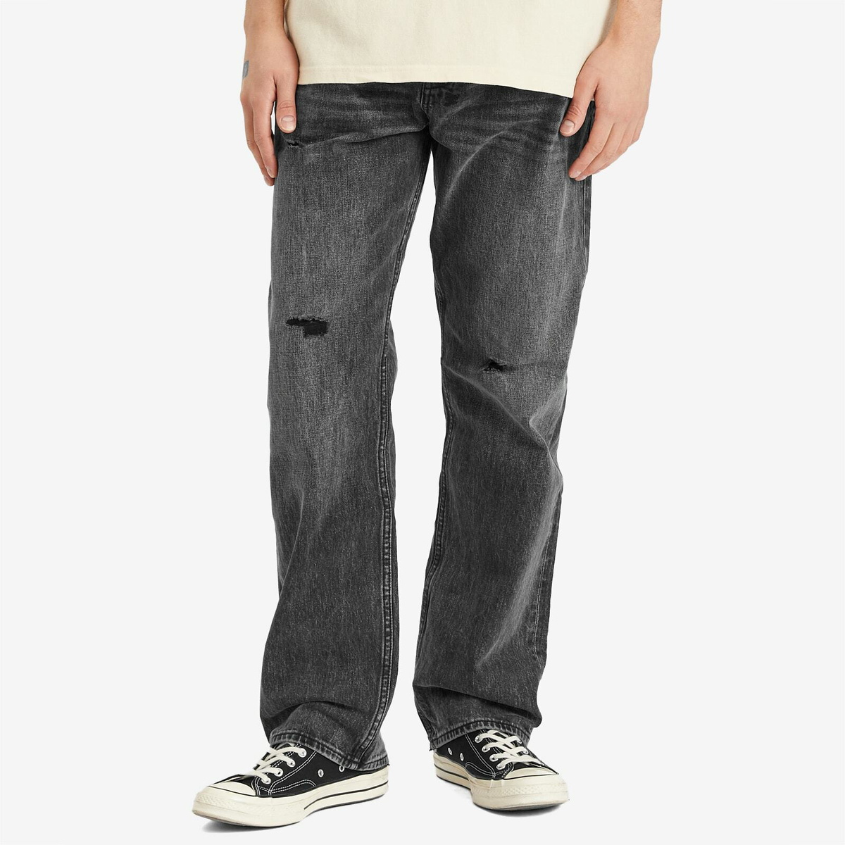 Ksubi Men\u0027s Anti K Jeans Replika in Black Selvedge Ksubi