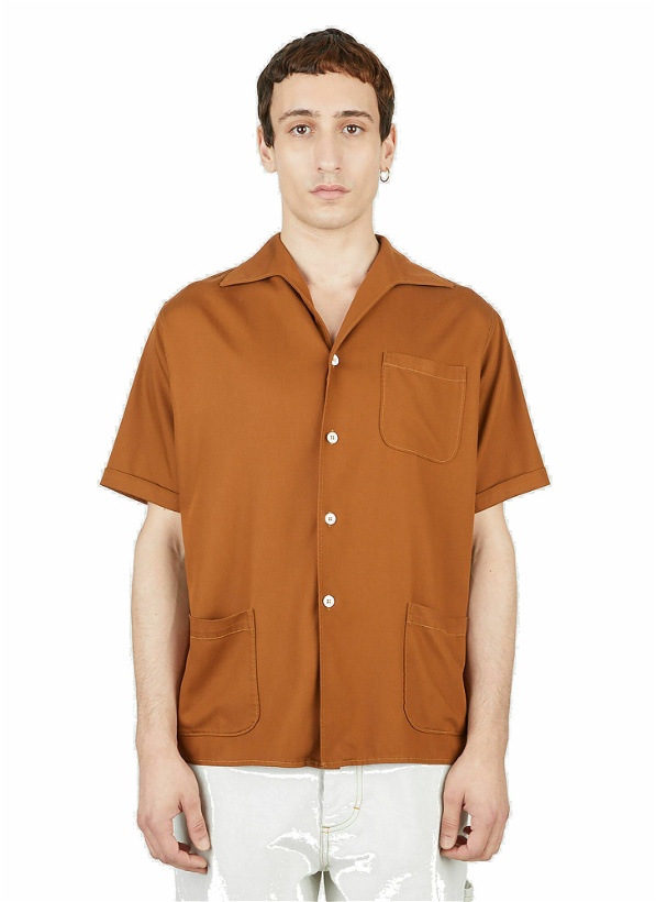Photo: Maison Margiela - Multi Pocket Shirt in Orange