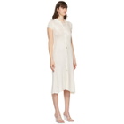 Calle Del Mar Off-White Knit Ribbed Long Dress