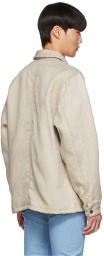 Naked & Famous Denim Beige Cotton Denim Jacket