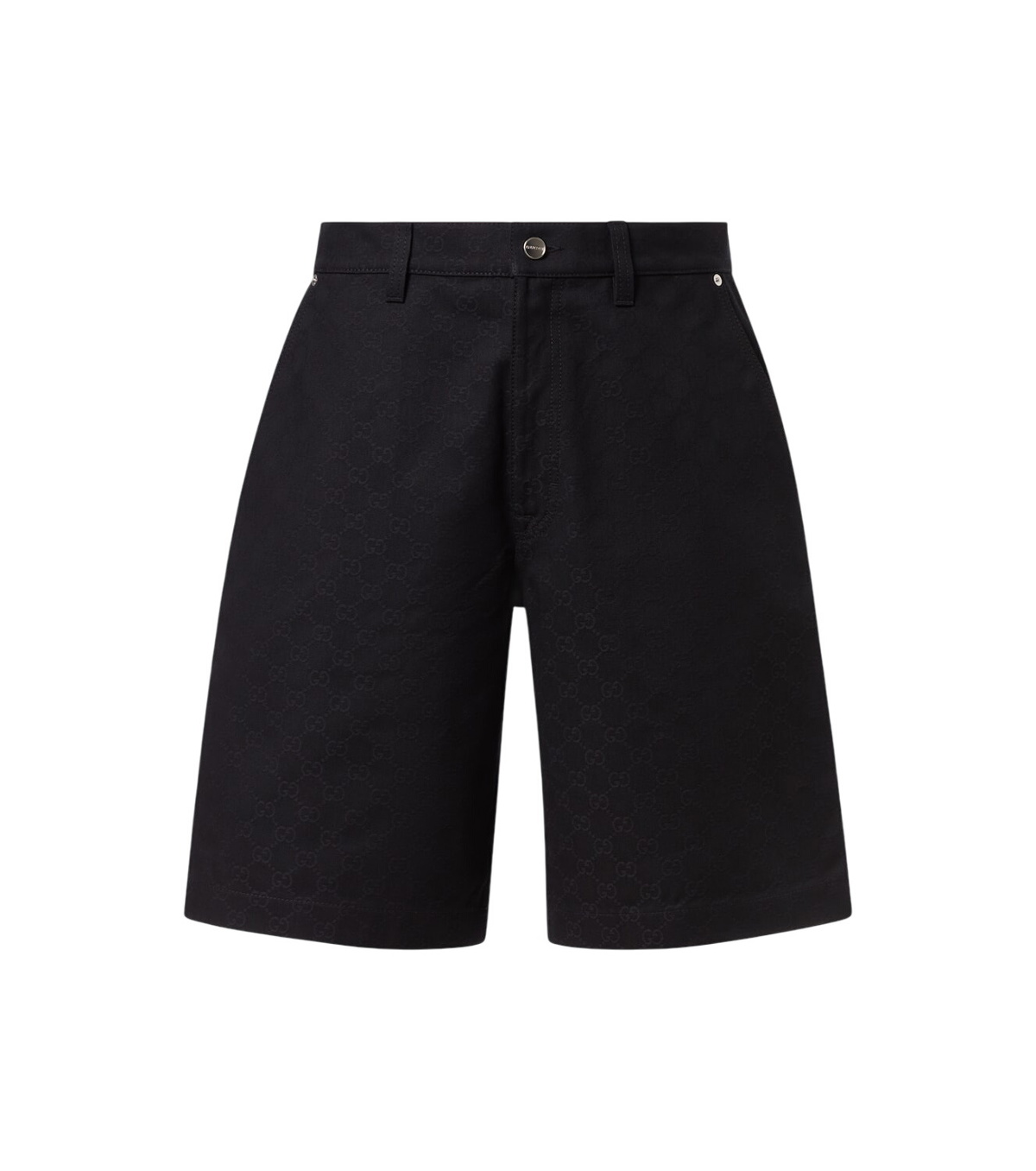 【美品】 GUCCI PRINTED LOGO LEG SHORT ハーフパンツ Gucci - Wide-Leg Logo-Jacquard Webbing-Trimmed Tech-Jersey