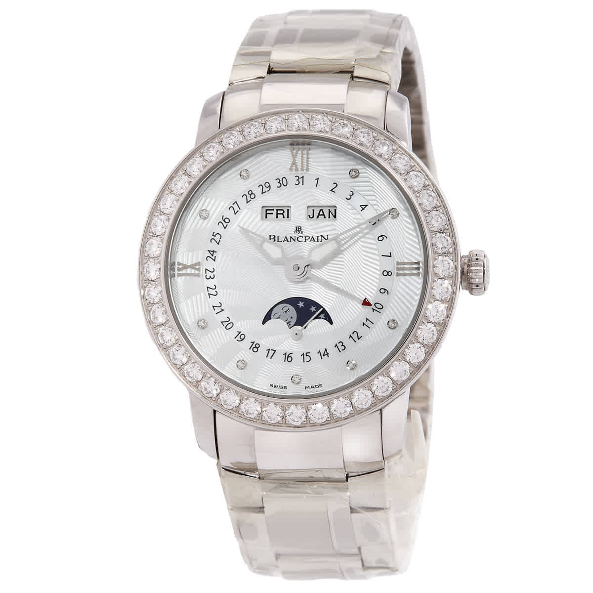Blancpain Automatic Moon Phase Complete Calendar Ladies Watch 3663A-4654-71B