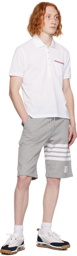 Thom Browne Gray 4-Bar Shorts