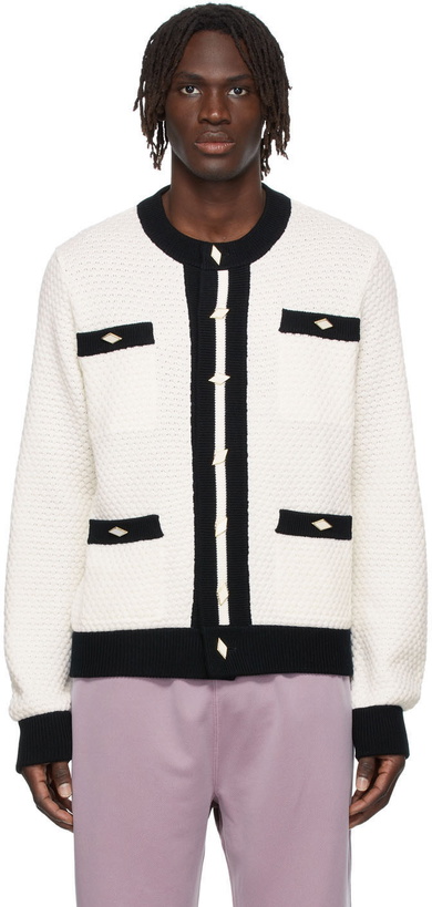 Photo: Casablanca Wool Contrast Cardigan