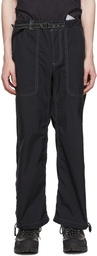 and wander Black Cotton Trousers