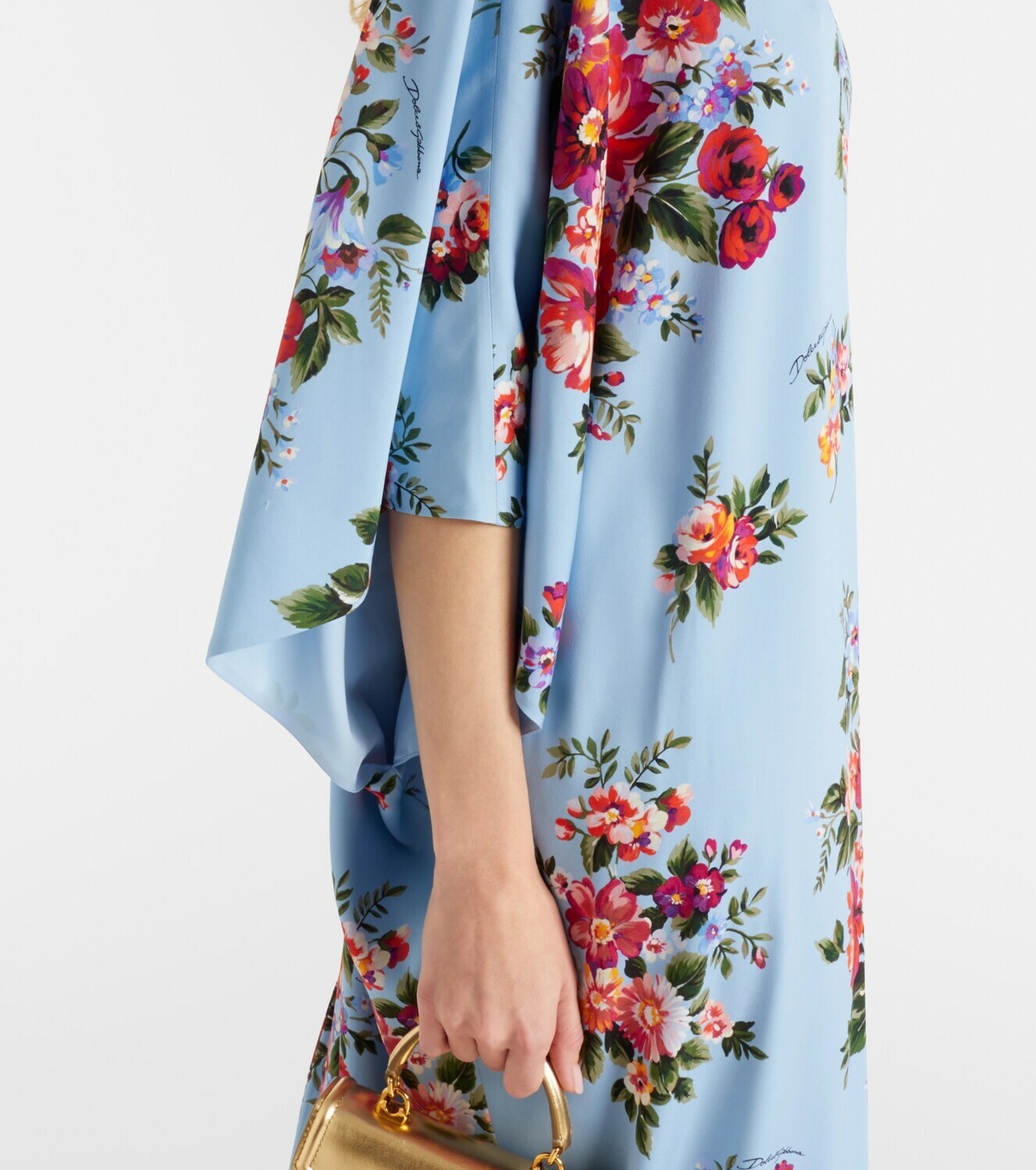 Dolce&Gabbana Floral silk-blend kaftan