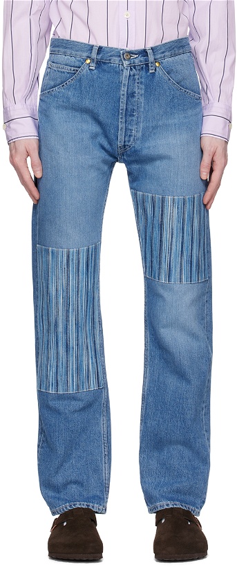 Photo: HAULIER Blue Patchwork Jeans