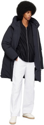 Jil Sander Navy Hooded Down Coat