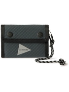 And Wander - Reflective Webbing-Trimmed Checked Canvas Wallet