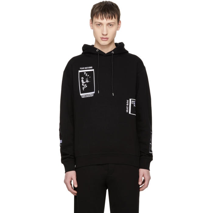 Photo: McQ Alexander McQueen Black Oversized Fear Nothing Hoodie