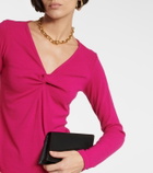 Velvet - Twist-detail top