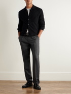 Thom Sweeney - Straight-Leg Pleated Wool-Blend Flannel Trousers - Gray