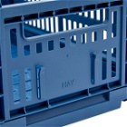 HAY Small Recycled Colour Crate in Dark Blue