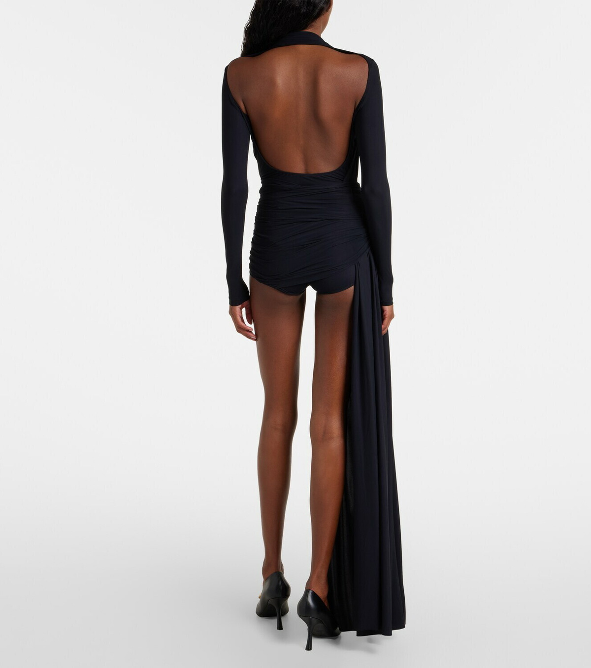 Balenciaga Asymmetric draped minidress