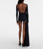 Balenciaga Asymmetric draped minidress