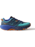 Hoka One One - Speedgoat 4 GORE-TEX Mesh Trail Running Sneakers - Blue