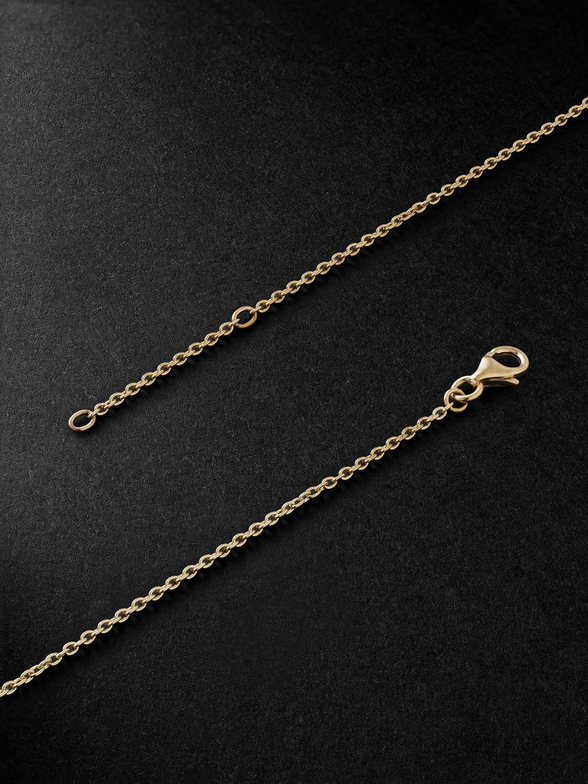PATTARAPHAN - Reverse Pavè Chata ID 14-Karat Gold and Emerald Pendant Necklace