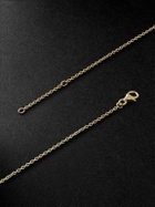 PATTARAPHAN - Reverse Pavè Chata ID 14-Karat Gold and Emerald Pendant Necklace