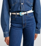 Déhanche Travertine leather belt