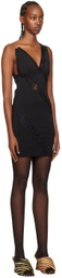 VAILLANT Black Fitted Minidress