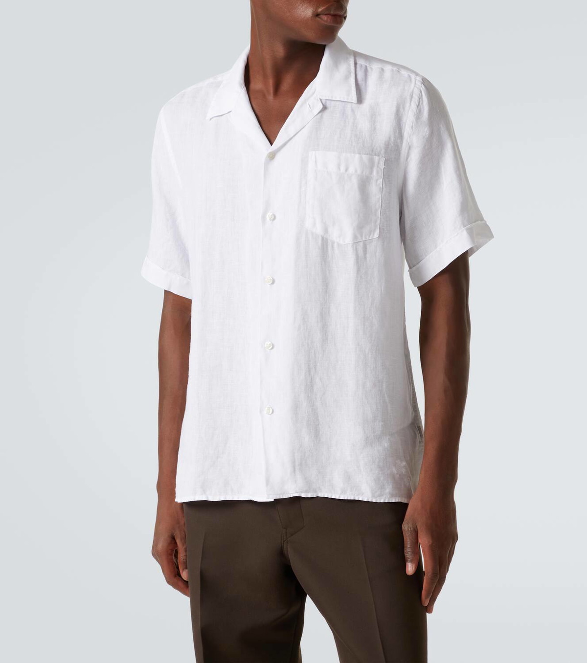 Vilebrequin Charli linen bowling shirt