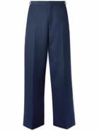 Bottega Veneta - Straight-Leg Wool-Flannel Trousers - Blue