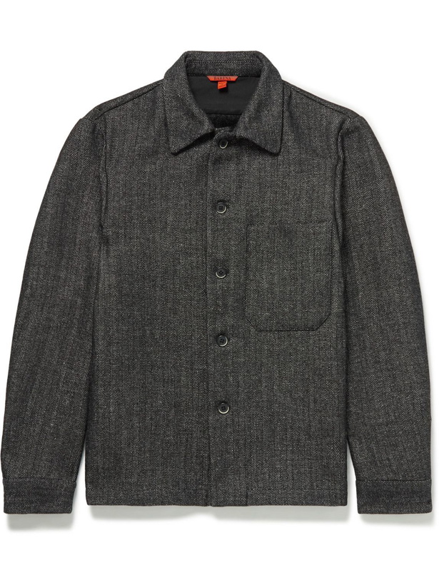 Photo: Barena - Herringbone Wool-Blend Shirt Jacket - Gray