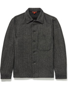 Barena - Herringbone Wool-Blend Shirt Jacket - Gray