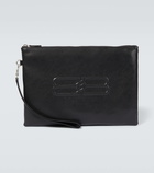 Balenciaga BB Icon leather pouch