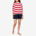 L.F. Markey Women's Winston T-Shirt in Red Stripe